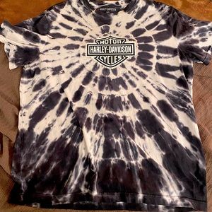 Harley Davidson Tie Dye Mens Shirt